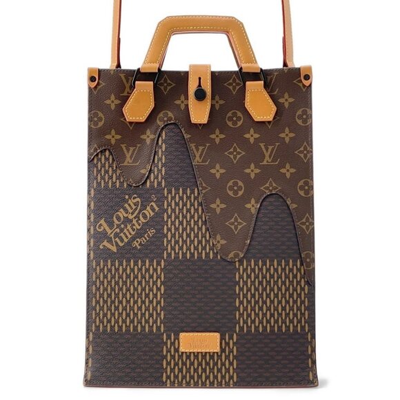 LOUIS VUITTON Mini tote Damier Ebene Canvas Giant / Monogram Noir N - Picture 1 of 16